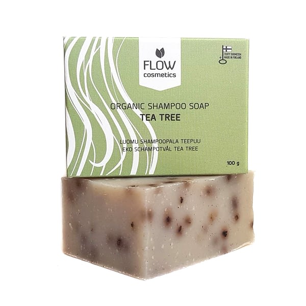 Flow tahke šampoon teepuuõliga 100g